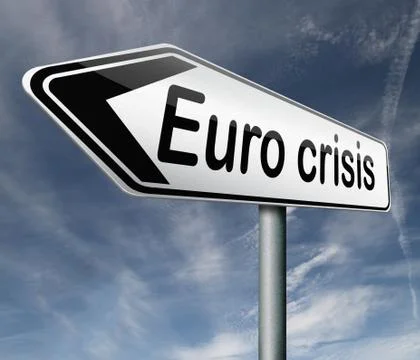 Euro crisis Stock Illustration