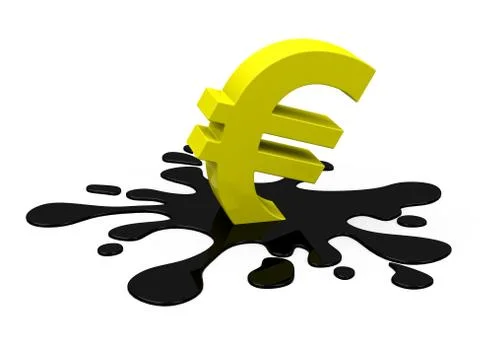 The euro crisis Illustrazione stock