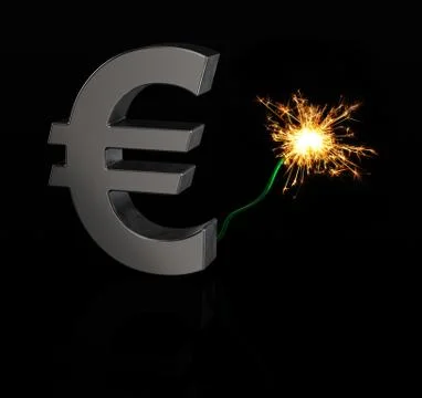 The euro crisis イラスト素材