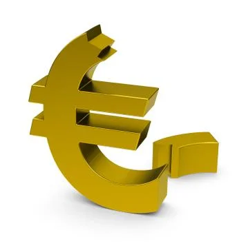 The euro crisis Stock Illustration
