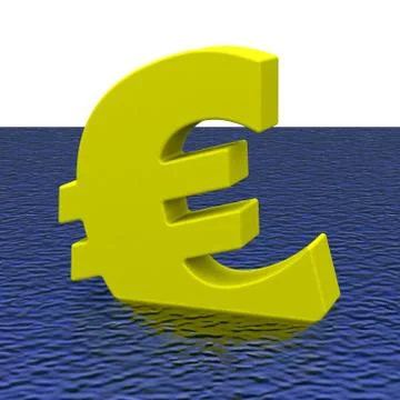 The euro crisis Stock Illustration
