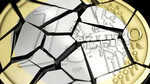 Euro crisis Stock Illustration