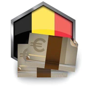 Euro Currency Notes 스톡 일러스트