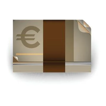 Euro Currency Notes 스톡 일러스트