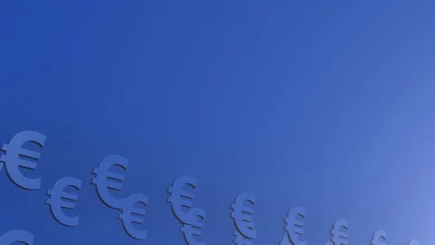 EURO Currency Symbol Background Loop 02 Stock Footage 78093634