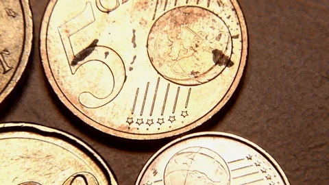 Euro currency on the table. Stock Footage 109387476