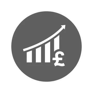 Euro Data Graphics icon. Stock Illustration