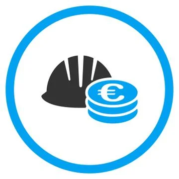 Euro Developer Earnings Icon Stockillustratie