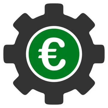 Euro Development Icon Stock Illustration