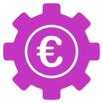 Euro Development Icon Stock Illustration