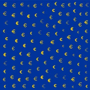Euro dollar pattern tile Stock Illustration