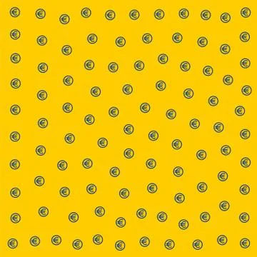 Euro dollar pattern tile Stock Illustration