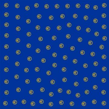 Euro dollar pattern tile Stock Illustration