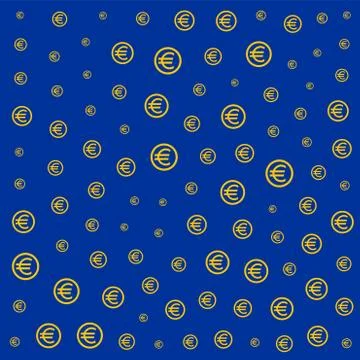 Euro dollar pattern tile Stock Illustration