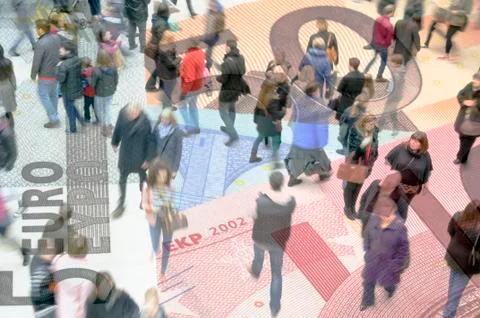 Euro economy Stock Illustration