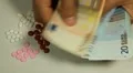 Euro EUR, Counting Drugs and Money, Health Care, Colorful Pills HD Footage