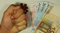 Euro EUR, Counting Drugs and Money, Health Care, Colorful Pills HD Footage
