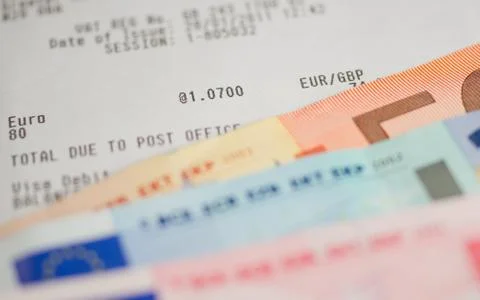 Euro exchange Stock Photos