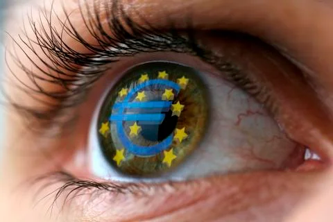 Euro eye Stock Illustration
