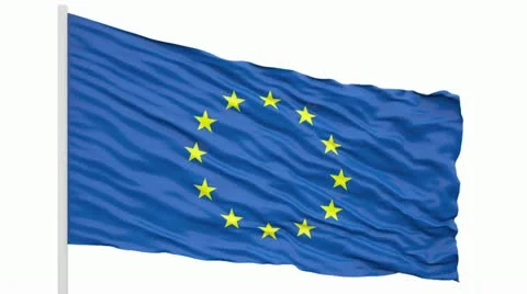 Euro flag Stock Footage 12985552