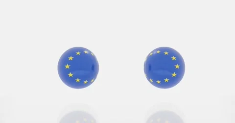 Euro flag symbol Stock Footage 184828720