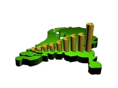 Euro graph on netherlands Stock Illustration