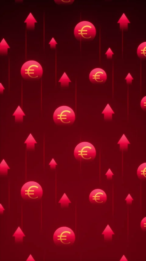 Euro Growth Animation | Background Loop 库存影片 312870829