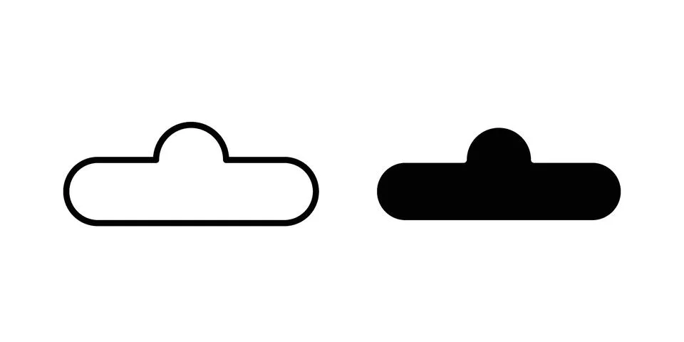 Euro hook icon black vector isolated on white Stock Illustration