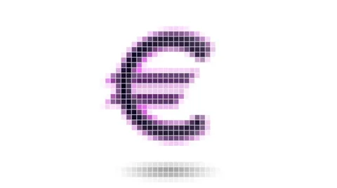 Euro icon. Looping. Stock Footage 61307249