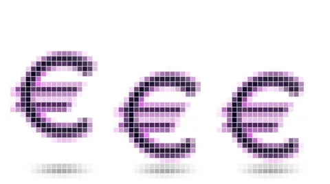 Euro icon. Looping. Stock Footage 61307298