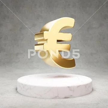 Stock JPEG gold euro sign