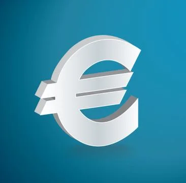 EURO icon symbol vector Stock Illustration