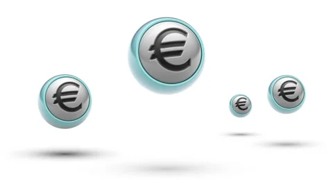 Euro. Looping. Alpha channel. Stock Footage 64542253