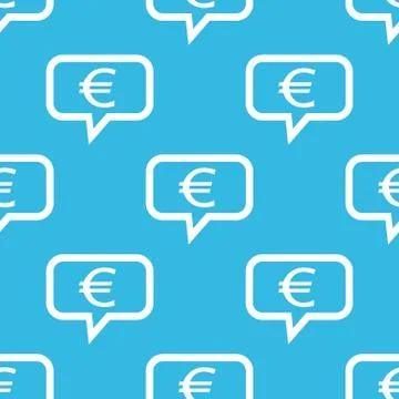 Euro message pattern Illustrazione stock
