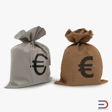 Tegen temperatuur Alexander Graham Bell Euro Money Bags 3D Models Collection ~ 3D Model #91478266