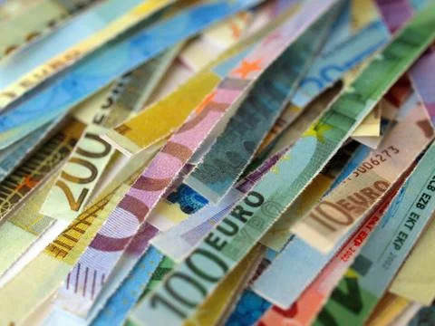 Euro note Stock Photos
