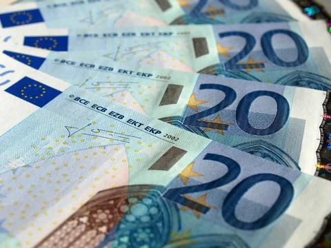 Euro note Stock Photos