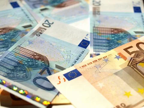 Euro note Stock Photos