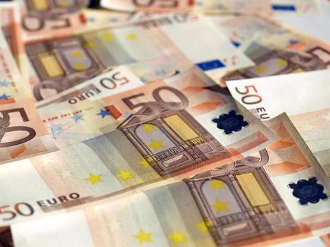 Euro note Foto stock