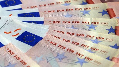 Euro note Stock Photos