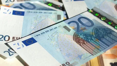 Euro note Foto stock