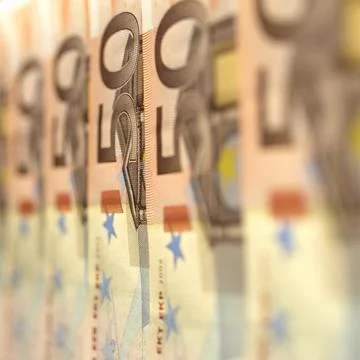 Euro note Stock Photos