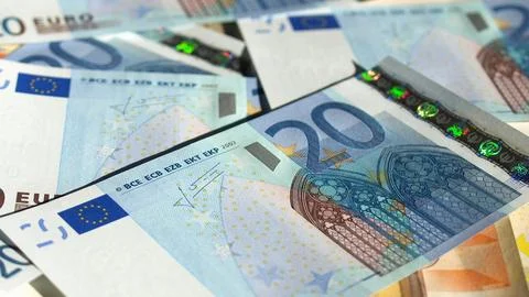 Euro note Stock Photos