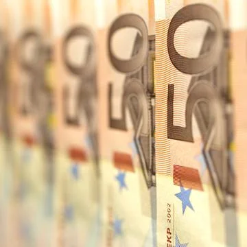 Euro note Stock Photos