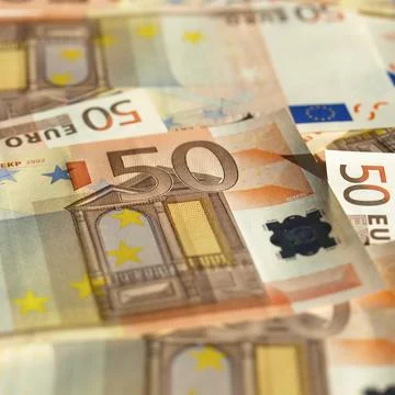 Euro note Foto stock