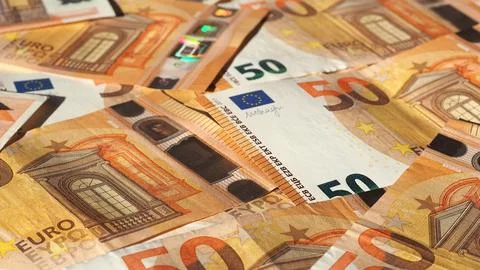 Euro notes background Stock Photos