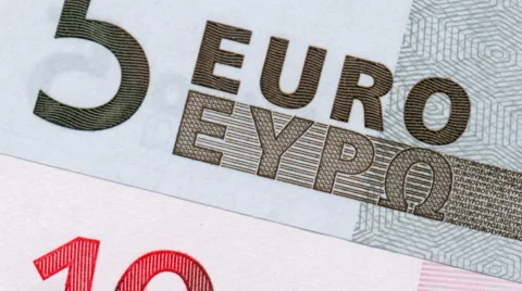 Euro notes numbers Vídeo Stock 918293