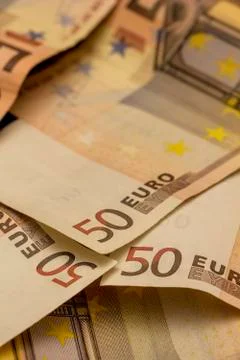 Euro notes Stock Photos