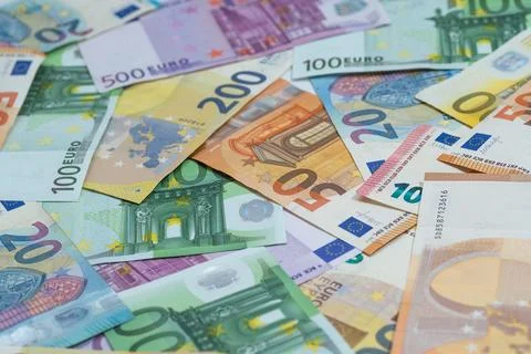 Euro notes Stock Photos