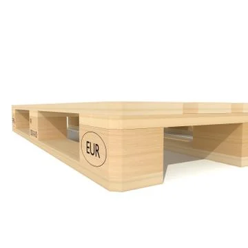 Euro pallet Stock Illustration